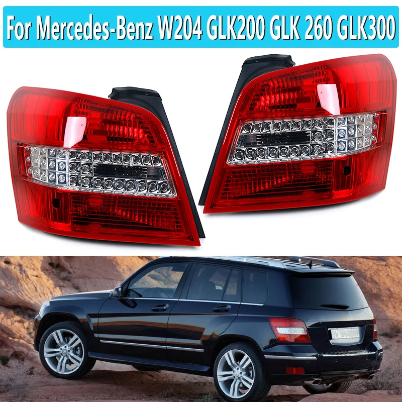 Rear Tail Light For Mercedes-Benz W204 GLK200 GLK 260 GLK300 2013-2015 Driving DRL Brake Stop Turn Signal Lamp Car Accessories