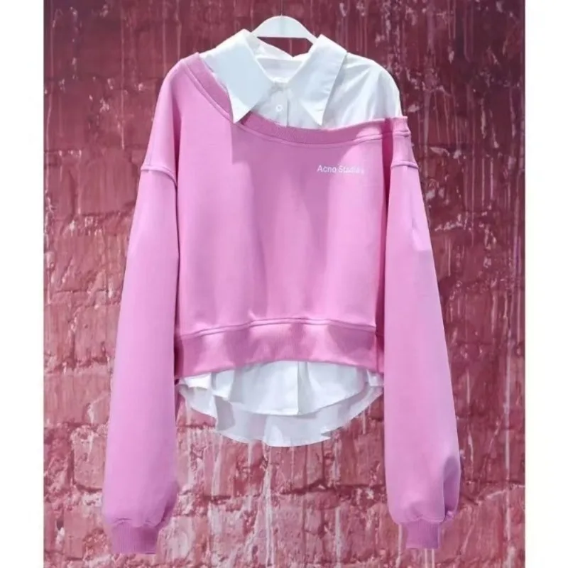 

Европейская модная тенденция 2024, весенний новый дизайнерский свитер Haute Couture Rouge Peach Path, красный искусственный свитер из двух частей, удобный для поездок на работу