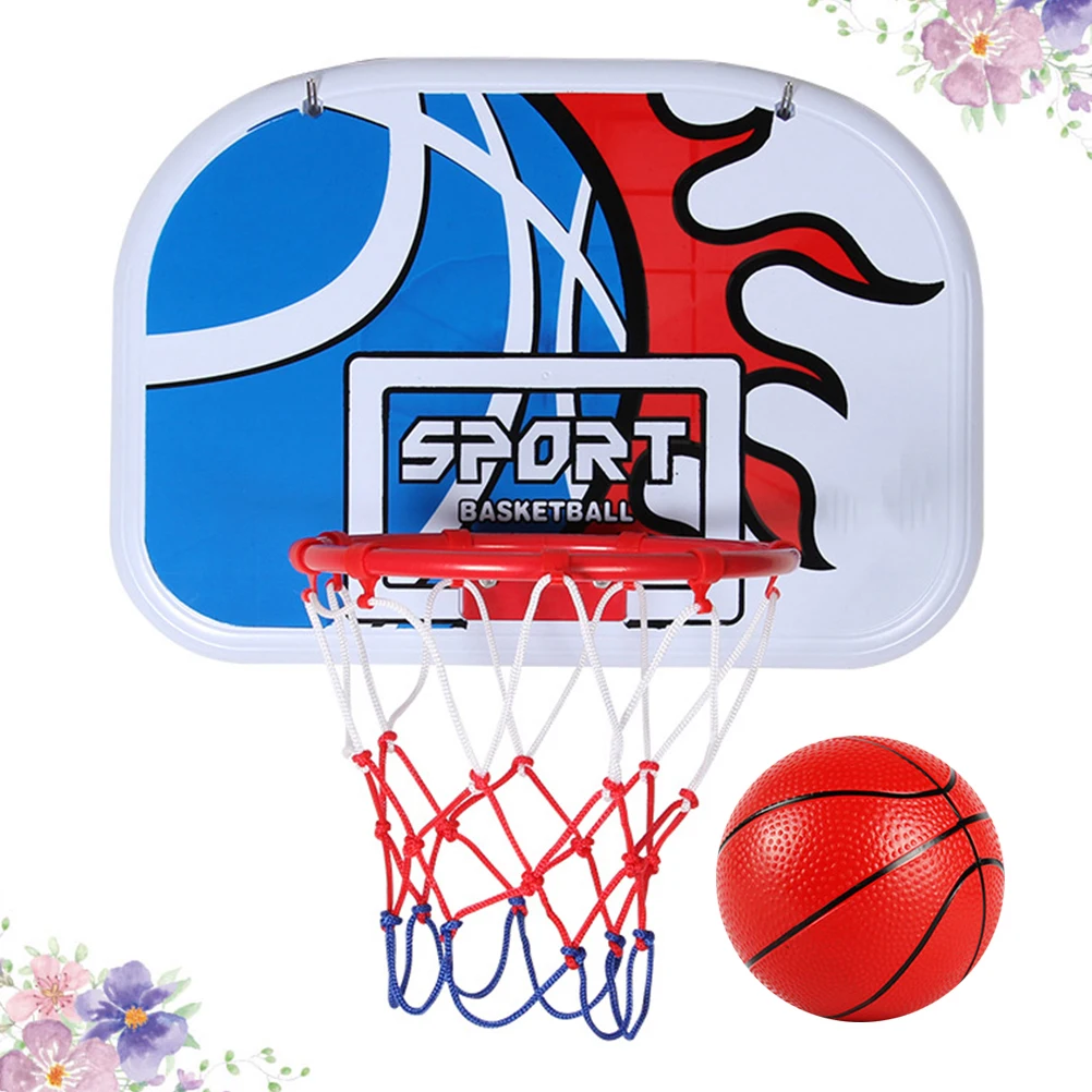 Cerceau de basket-ball intérieur pour enfants support mural jouet suspendu extérieur bleu enfant