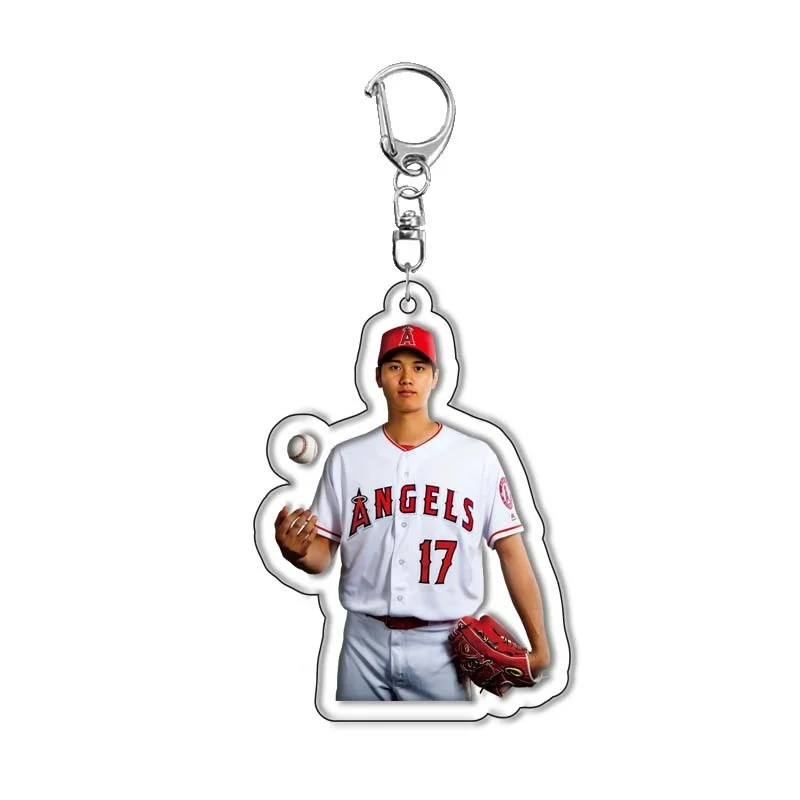 Ohtani Shohei Bag Charm Decorative Item Gift Acrylic Key Ring Keychain Baseball Player Pitcher Decorative Items Collectibles HD