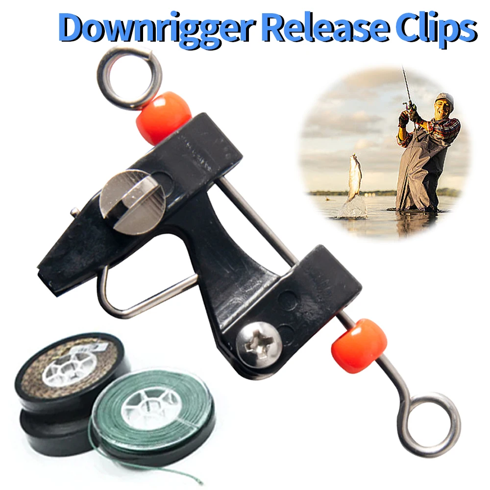 Outrigger Release Clips Downrigger Tension Fishing Trolling Clips Trolling Clip for Outrigger Downrigger Fishing Accessories