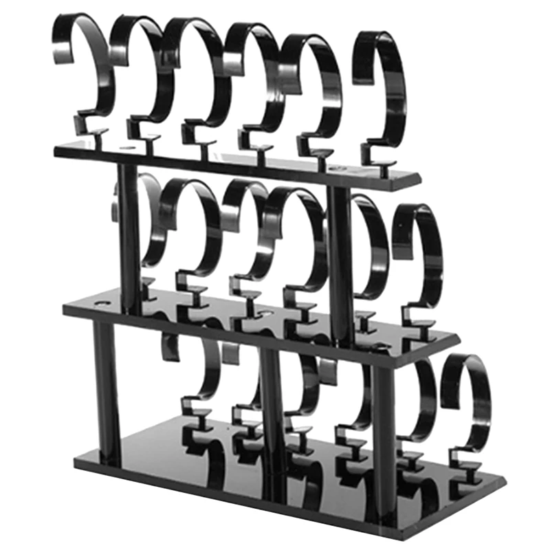 (New)-Acrylic Three-Layer 18-Digit Watch Display Storage Rack