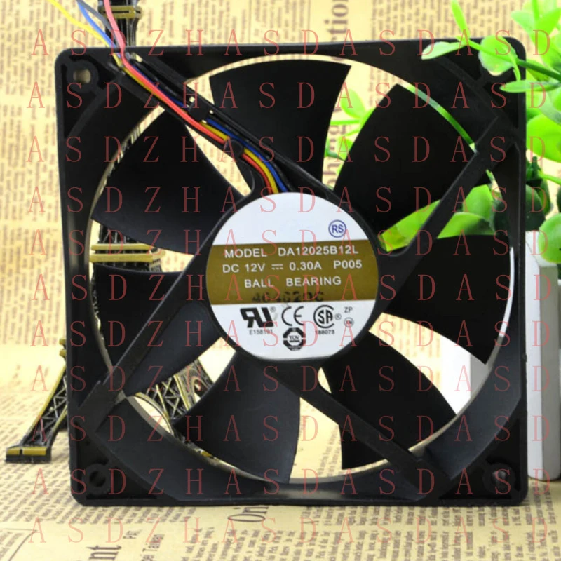 

Z for ZAVC 12cm12025 12V0.3A DA12025B12L P005 Silent 4-pin PWM Cooling Fan