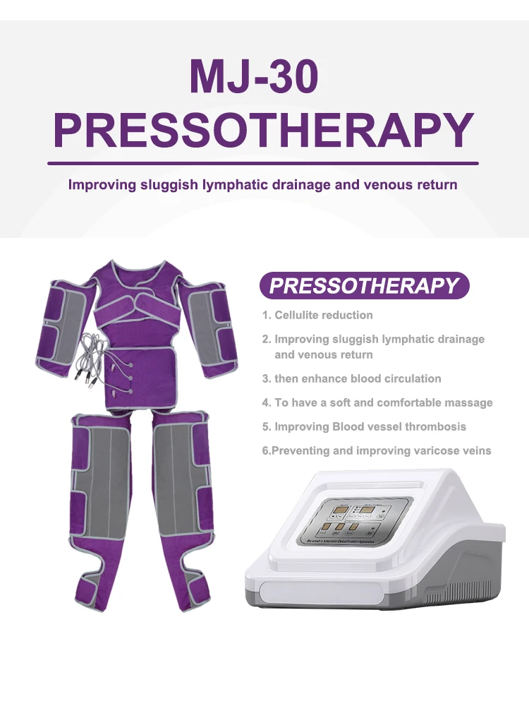 Air Pressure Pressotherapy Machine Weight Loss Lymphatic Drainage Vacuum Body Massage Sauna For Health Care Physical Therapy