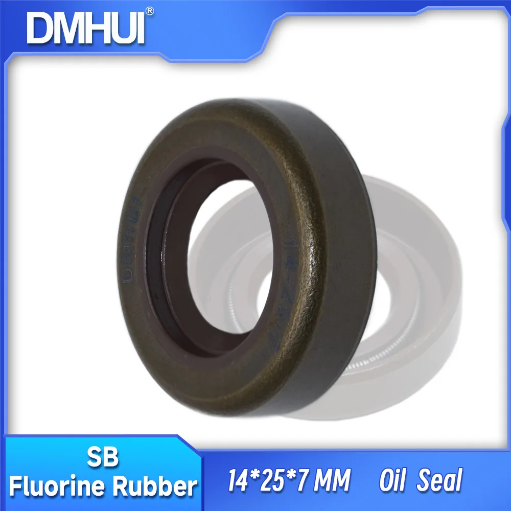 DMHUI  Pressure oil seals 14x25x7 mm  for Hydraulic Pumps & hydraulic motors   SB type FKM material oil seals