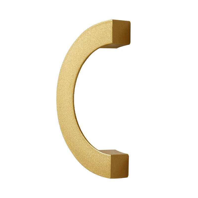 Nordischer Schrankknopf aus Aluminiumlegierung, halbkreisförmiger Küchenschrankgriff, Möbelgriff für Kleiderschrank, runder Griff, Hardware-Schiebeknopf. – Detail 7
