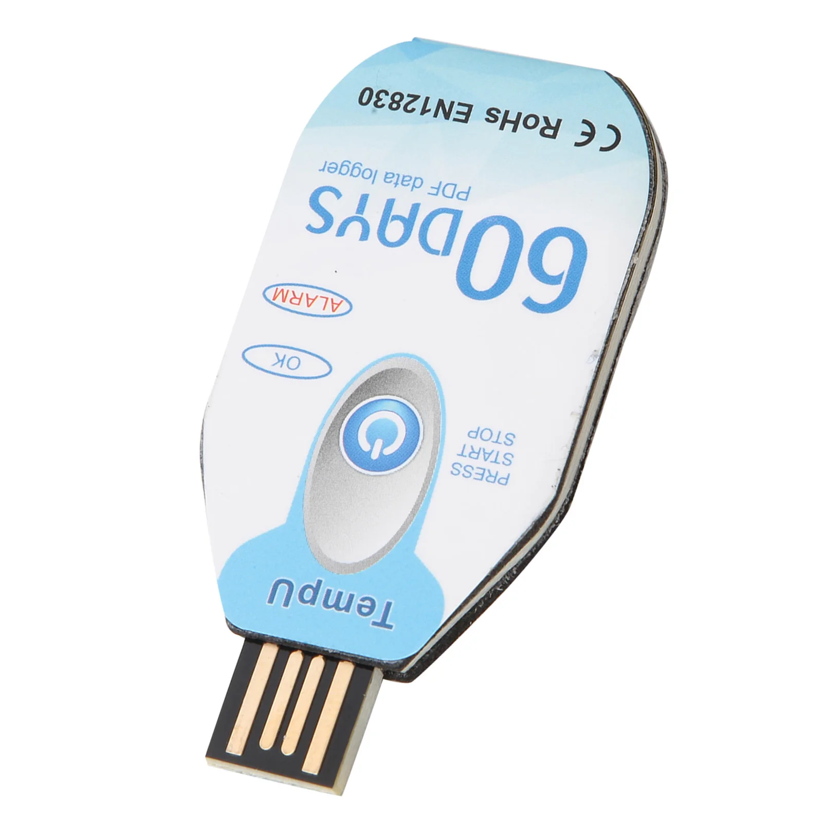 Gravador de Temperatura USB e Data Logger, PDF Single Use, Porta USB do Relatório, 10000 Pontos