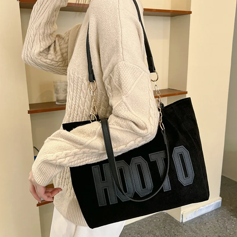 Large PU Leather Bag for Women 2023 New Luxury Handbags Vintage Tote Bag Female Portable Ol Business Briefcase Korean Style