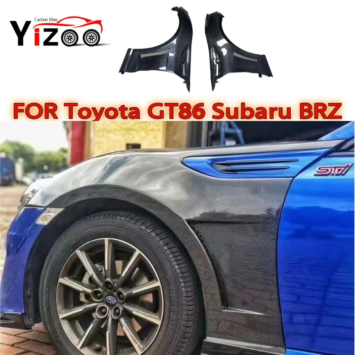 

carbon Fiber Front Side Fender Vent Panel for Toyota GR86/Subaru BRZ 2022+