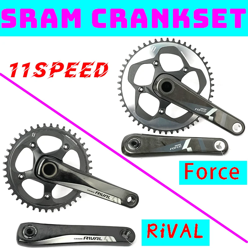 SRAM Force Rival  1x11 Speed Road/gravel Bicycle Crankset FC 44/42T 170/ 172.5mm Chain Wheel 24mm bottom GXP PF Bike Accessorie