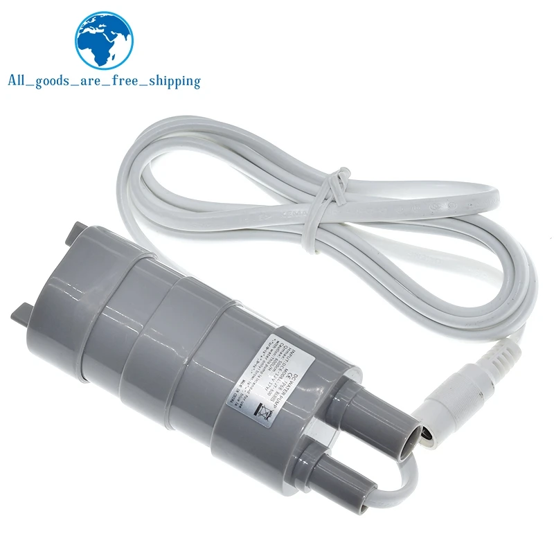 TZT DC 12V 600L/H high pressure Dc Submersible water Pump Three-wire Micro Motor Water Pump with adapter 5.5X2.1 USB