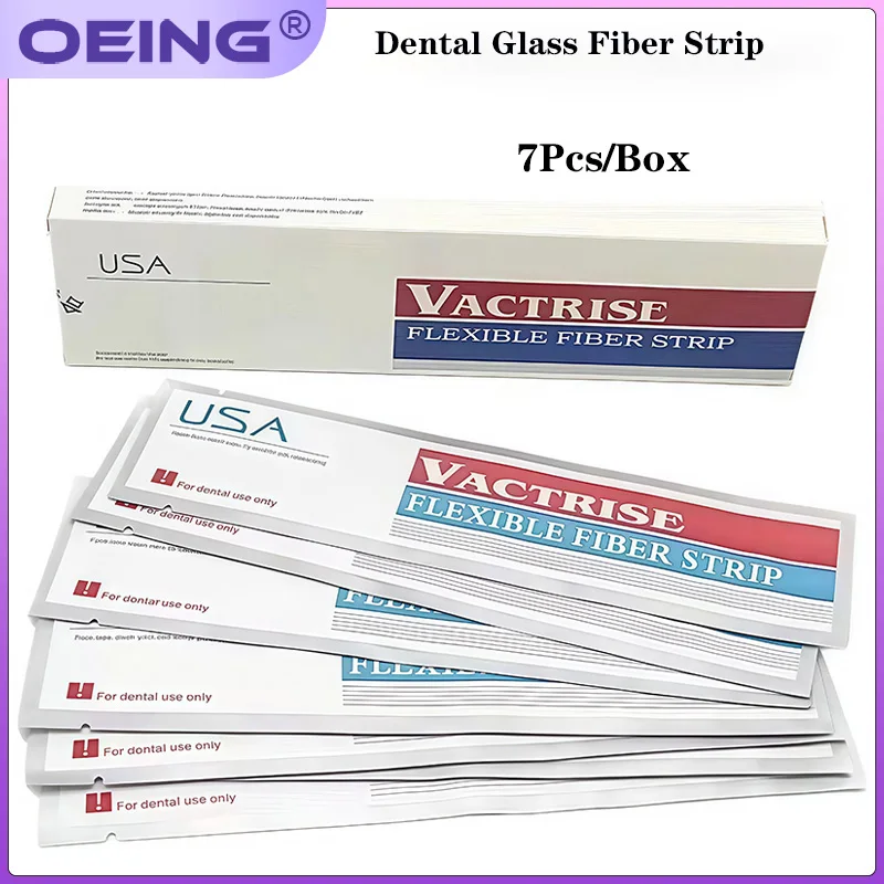 

OEING 7 шт./кор. полоска из стекловолокна для стоматологии, полоски из световой смолы, шина, гибкая полоска из волокна, материал для стоматологии