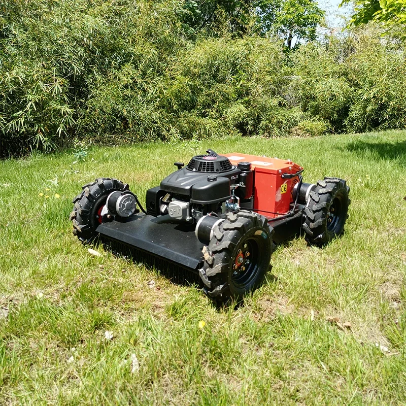 Joyance Remote Control Lawn Mower Robot Gasoline Grass Cutting Machine Cutter