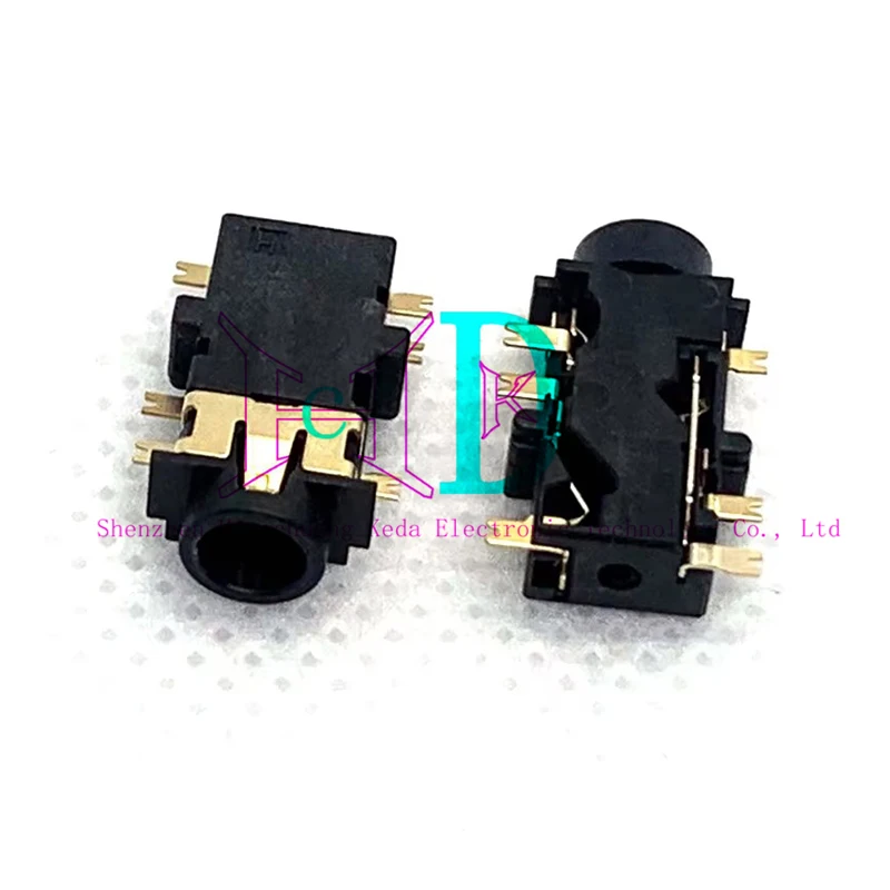 5 uds conector de auriculares de Audio apertura de 3,5mm PJ-342 325 audio de doble canal de 6 pines interruptor dual de 4 polos con/sin fregadero de cabeza 1,0