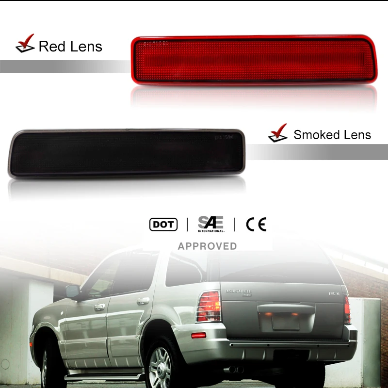 iJDM Rear Fender Side Marker Parking Light Assembly For 2002-2010 Mercury Mountaineer,OEM 5L9Z-15A201-CA & 5L9Z-15A201-DA