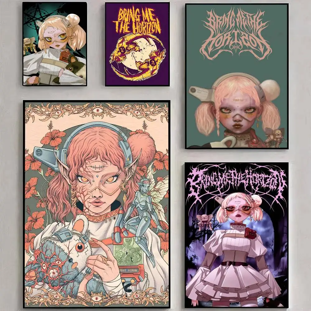 Bring Me The BMTH Horizon Anime Posters Sticky Whitepaper Pr