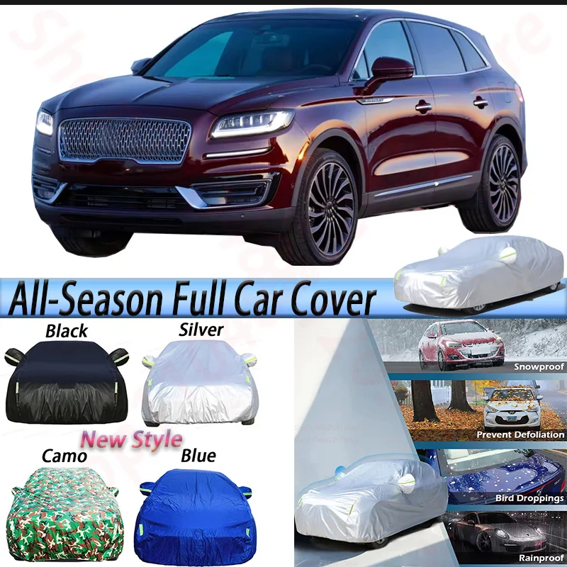 Camouflage Full Car Cover Windproof Anti-UV Sun Snow Rain Protection Waterproof SUV Cover For Lincoln Nautilus 2018-2026