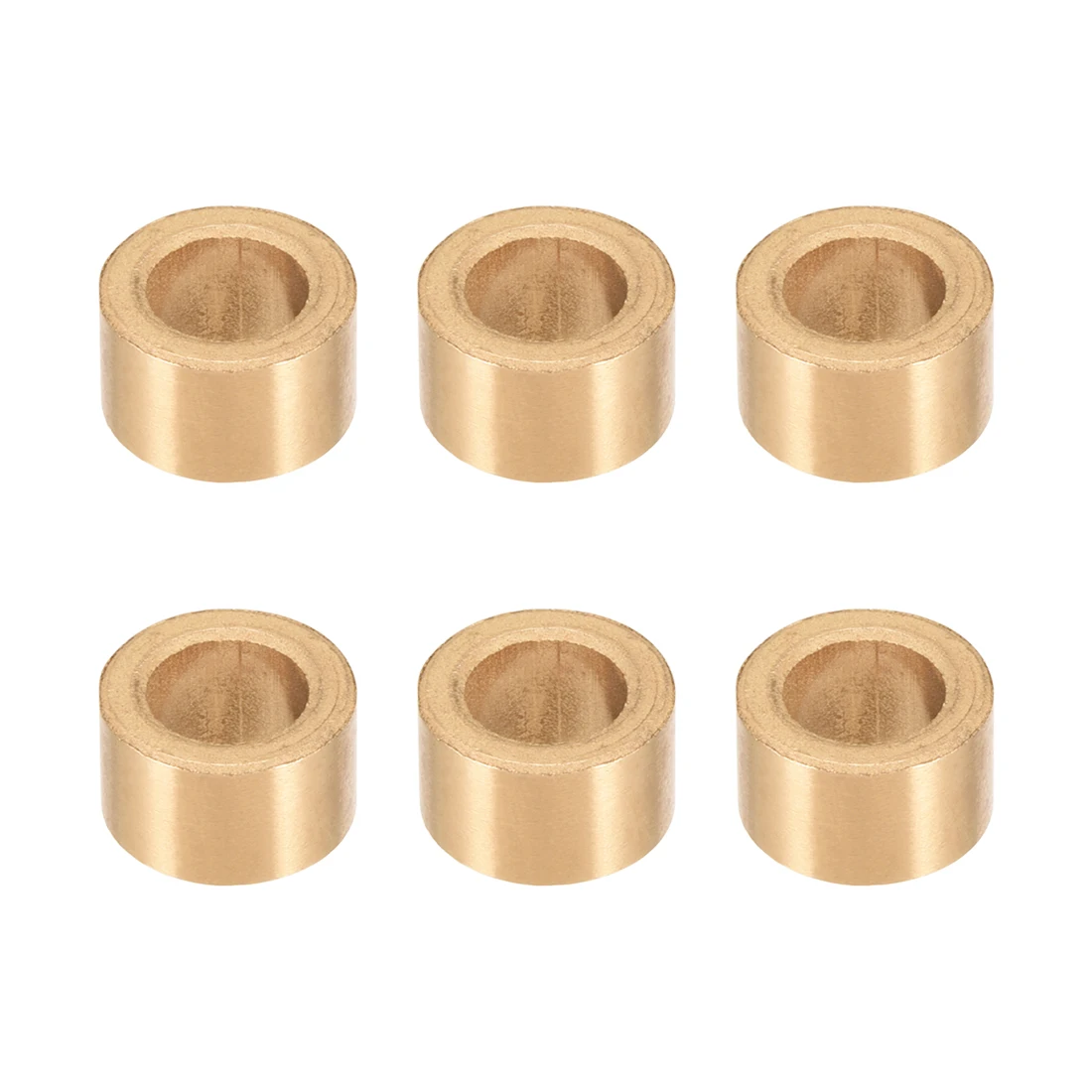 uxcell 1-10pcs Self-Lubricating Bearing 8mm 10mm I.D. Sleeve Sintered Bronze Bearing Bushings for Printing Machinery Tools