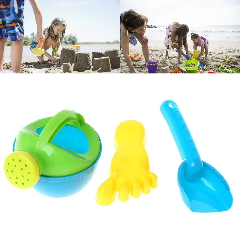 3pcs/set Baby Kids Bath Flower Pot Sand Beach Play Toys Funny Educational Tools shovel tool Sand toys