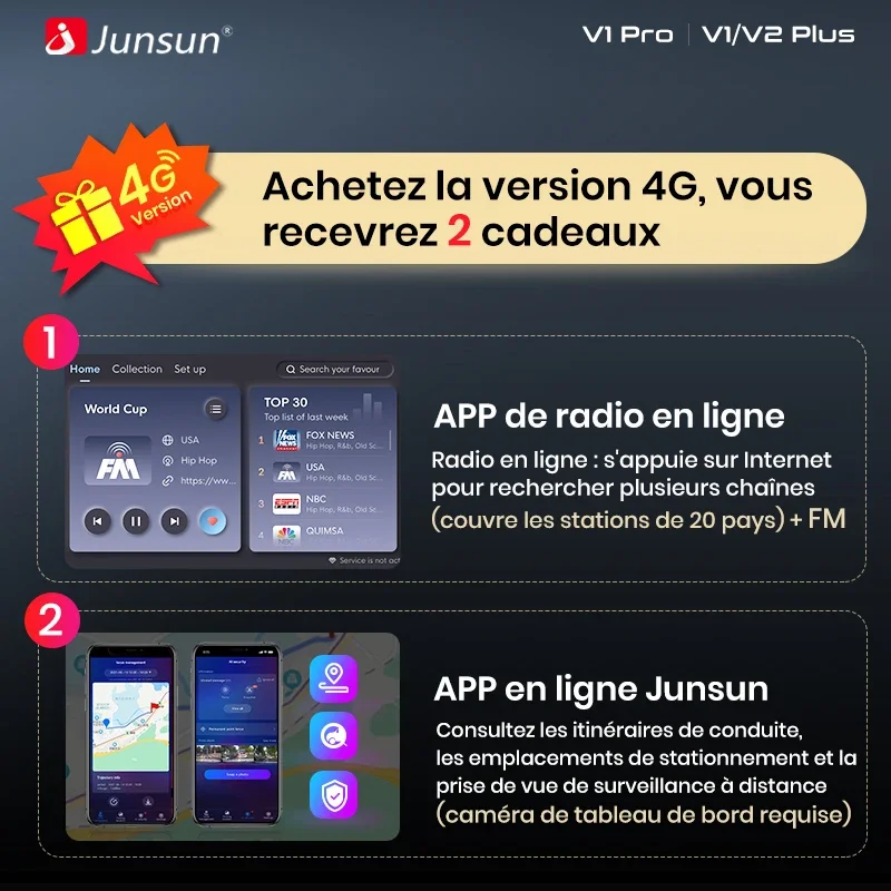 Junsun 6,2 "Android 13 inalámbrico CarPlay Android Auto Radio de coche para Fiat Grande Punto 2005-2012 RDS 4G WiFi GPS accesorios de coche 6