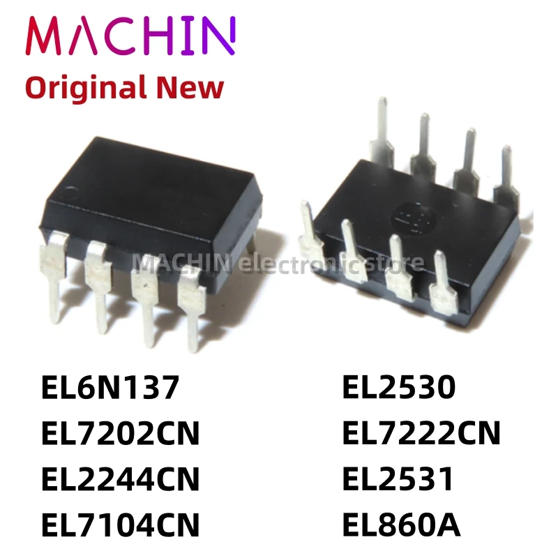 1pcs EL6N137 EL7202CN EL2244CN EL7104CN EL2530 EL7222CN EL2531 EL860A DIP-8 Nuevo IC Original DIP8