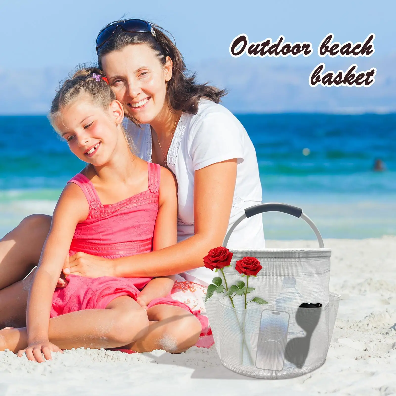 

Сумка для чистки, ПВХ, портативная корзина для садовых инструментов, большая вместительная корзина для переноски на открытом воздухе для ванной комнаты, общежития