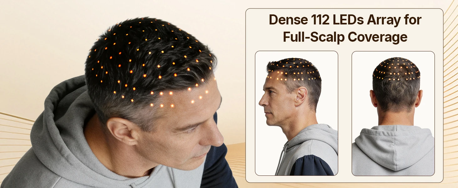 Led Infrarot Haarwachstum Therapie Kappe Mit Controller Und Timer_voghion.com
