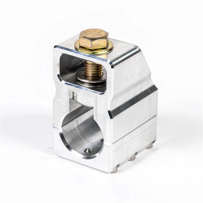 Billet Aluminum CNC Machined Hydraulic Assist Steering Stabilizer Double Shear Tie Rod Clamp