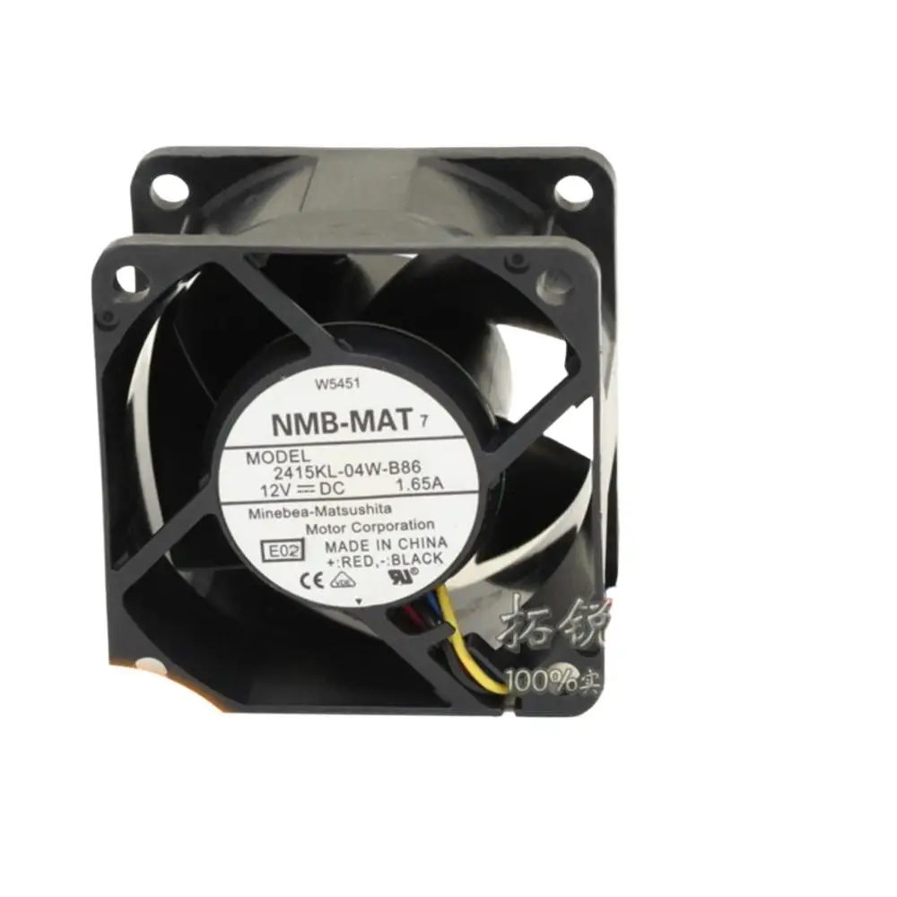 

Для NMB 2415KL-04W-B86 12 В 1,65 А 60x60x38 мм ШИМ двойной шариковый охлаждающий вентилятор | 64,9 куб. футов, 10075 об/мин, 57,5 дБА Промышленный, Сервер