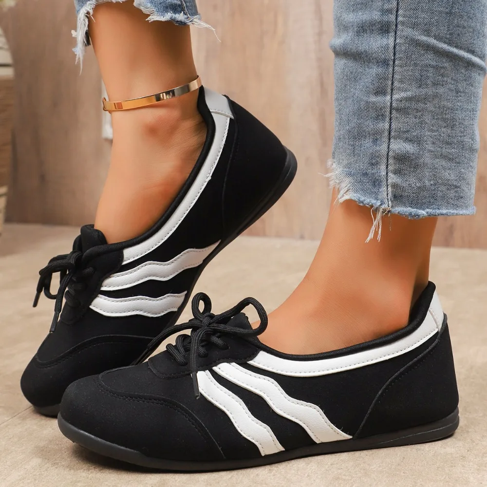 Zapatillas Deportivas Planas para Mujer, Nuevas Zapatillas Casuales de Otoño, Calzado Deportivo Vulcanizado para Mujer