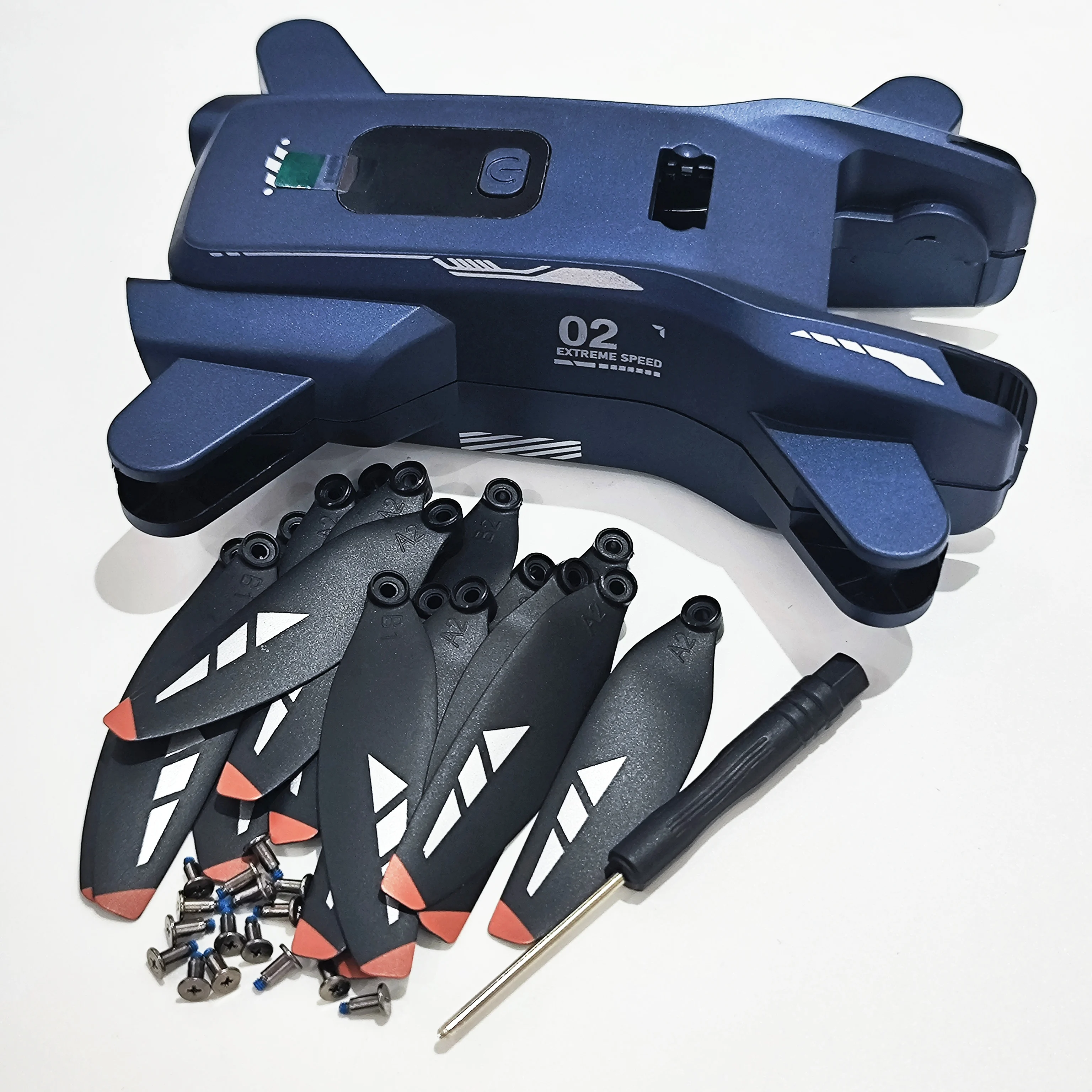 Blade Replacement Spare Part CW CCW Propeller 16PCS + Body Shell Upper Lower Cover Original Accessories for LSRC XT808 GPS Drone