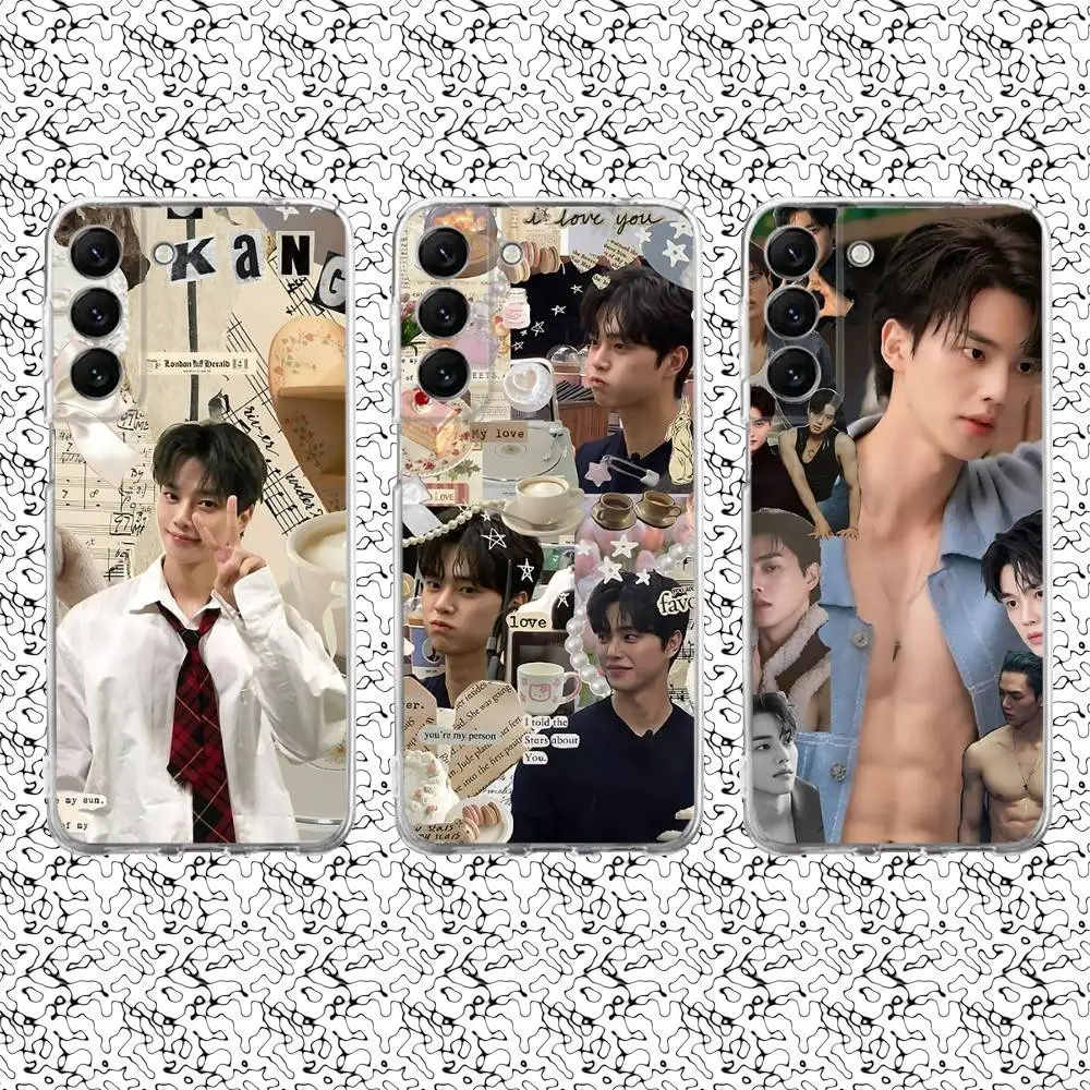 

S-Song K-Kang Phone Case For Samsung S24,30,21,22,23,20 FE,lite,PIus,Ultra,5G,Note,9,10 Transparent Cover