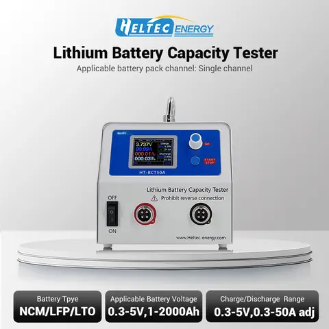 Heltec HT-BCT50A Lithium Lifepo4 Car Battery Capacity Tester/Charge and Discharge Electric Load test machine 5V 50A 250W