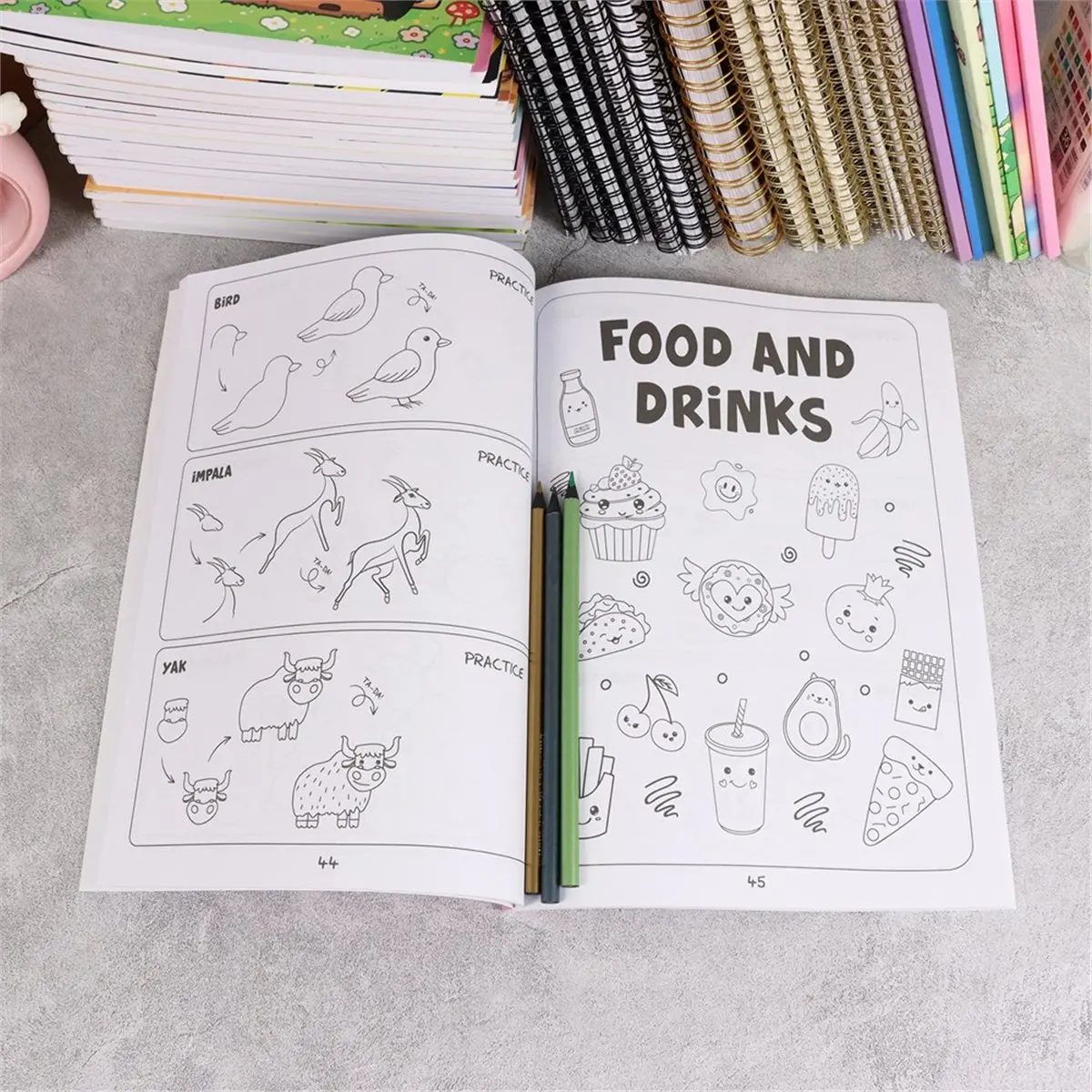ABZT How to Draw Anything: 300 Drawings of Adorable Things, Animals, Food, Gifts, and Other Amazing Items Book for Kids
