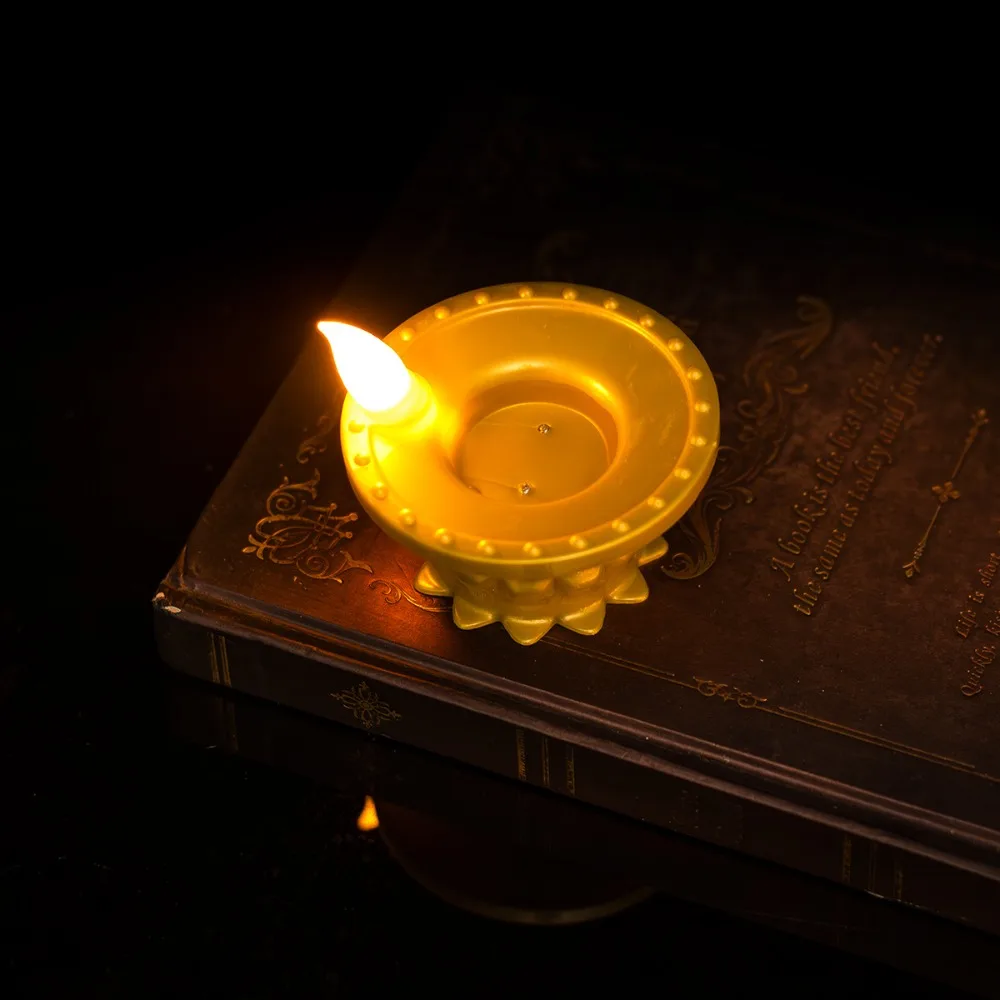 Rainproof Diwali LED Candle Lamp Waterproof Water Sensor LED Flameless Floating Lanterns Romantic Simulation