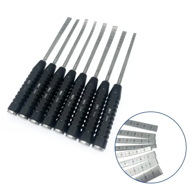 Nóż do kości osteotomy Ostrze tnące z aluminiowym uchwytem prosty/zakrzywiony Weterynaryjne instrumenty ortopedyczne dla zwierząt domowych