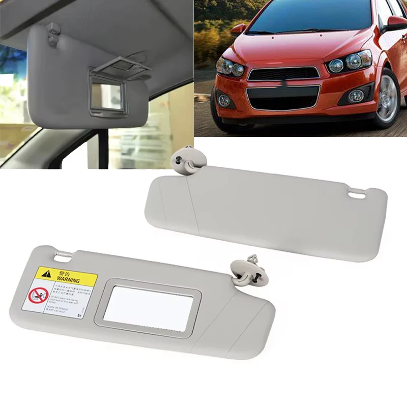 Samochodowa osłona przeciwsłoneczna do Chevrolet Chevy Sonic 2012-2018 Spark 2013-2016 Aveo 2011-2015 Panel z lusterkiem do makijażu