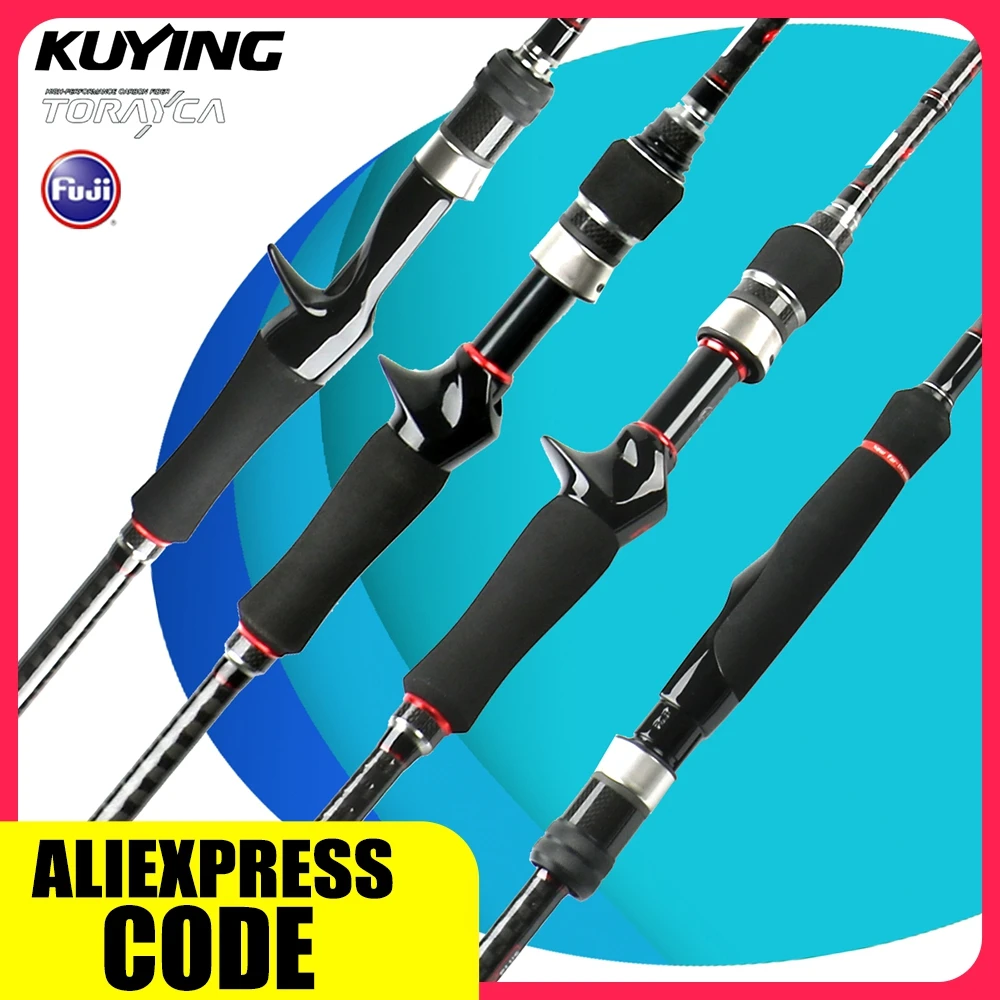 Caña Kuying Leadership Carbono Fuji para casting y spinning - imagen 3