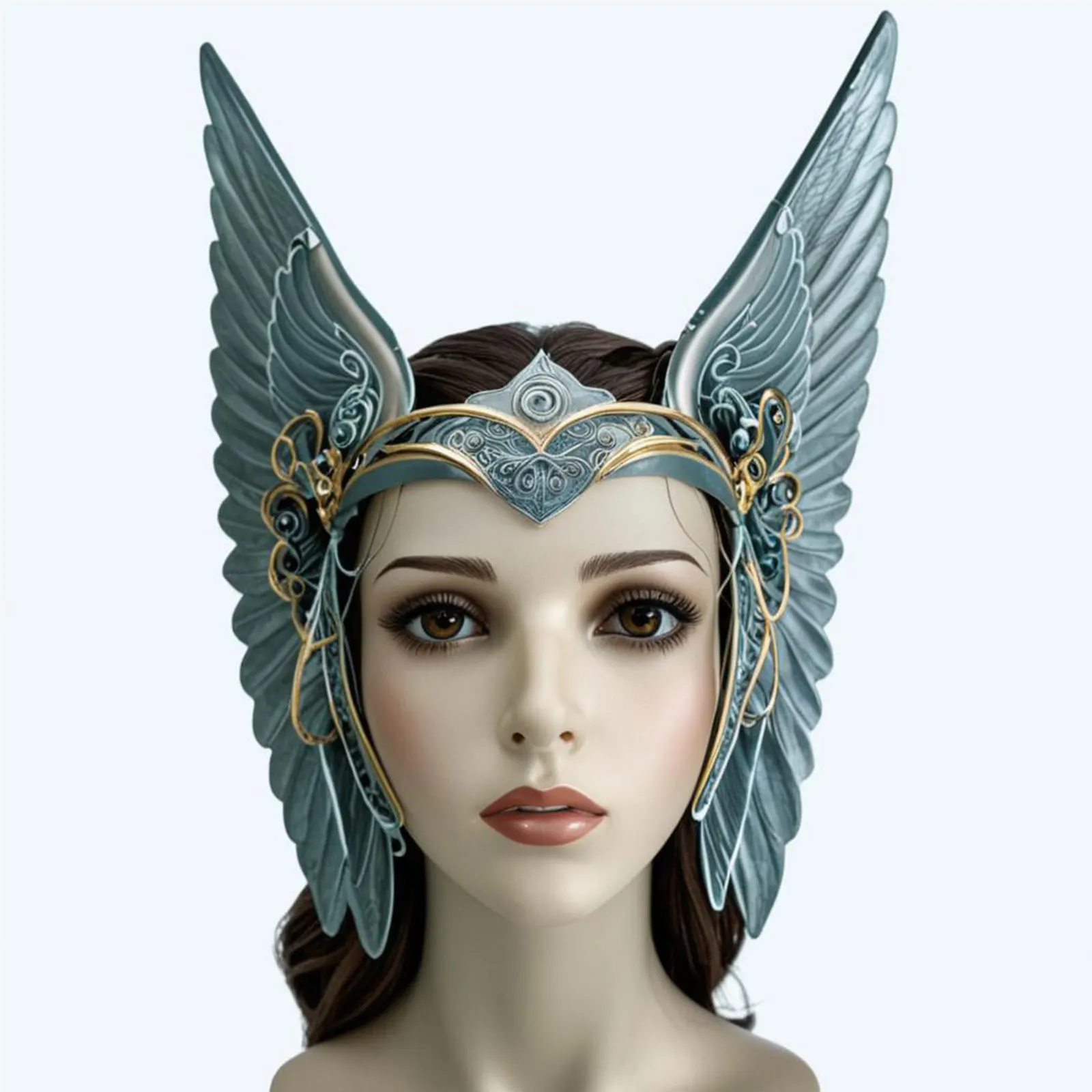 

Women Queen Crown Angel Wing Head Piece Tiaras Crowns for Halloween Dress Up Masquerade Party Movie Role Play Headwear Helmet