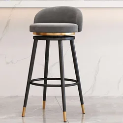 Respaldo relajante para dormitorios, silla De Bar, mostrador De lujo ergonómico suave, sillas altas De cocina, Tabourets nórdicos para fiesta, muebles De Bar