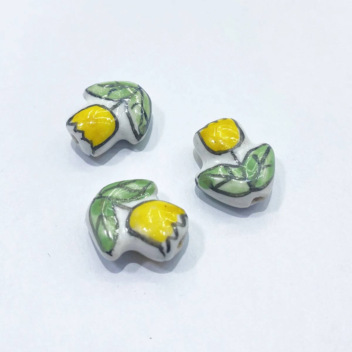 10Pcs 10*9MM Ceramic Cylinder Spacer Loose Beads for Jewelry Bracelet Necklace Accessories DIY