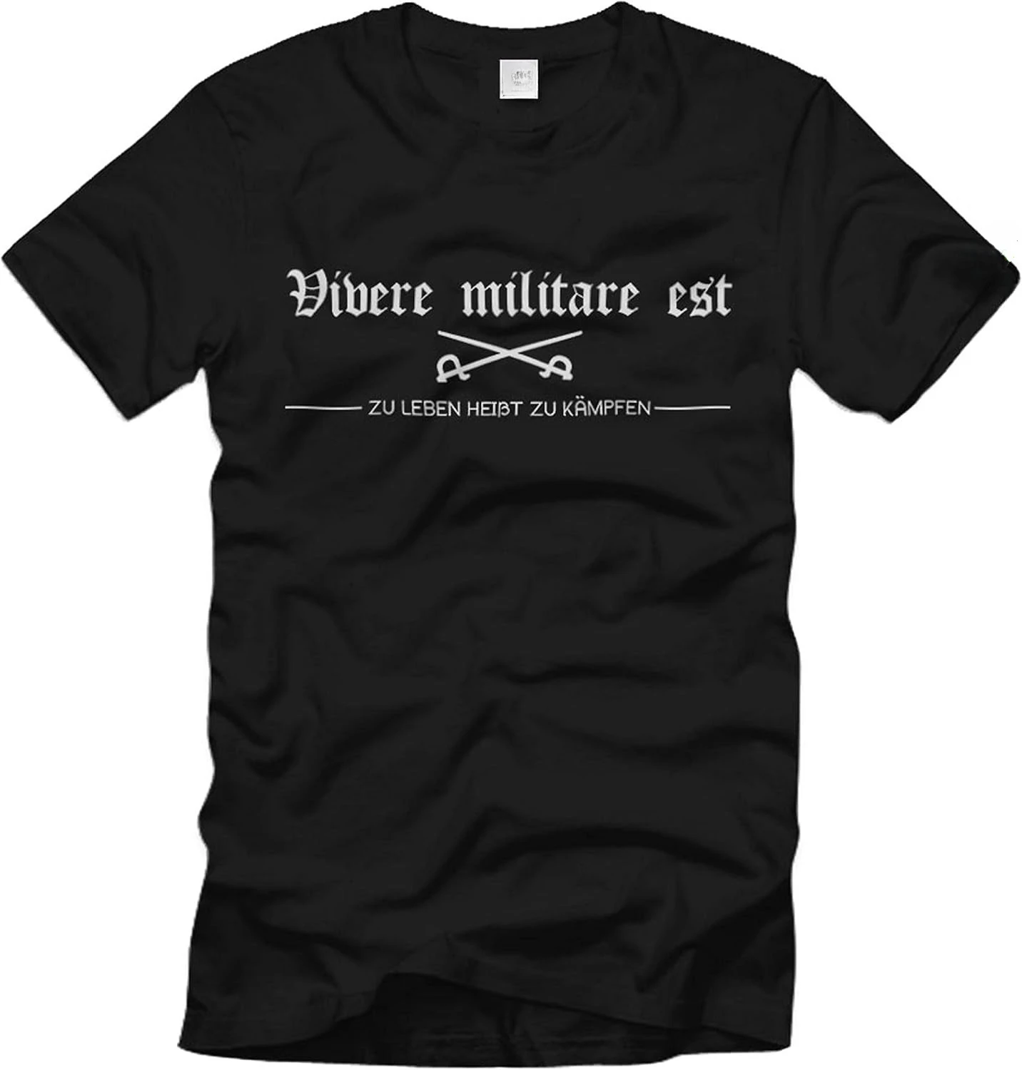 

Live Military EST Living Means Fighting the Army of the Bundeswehr 100% cotton O-neck short sleeve printed T-shirt。