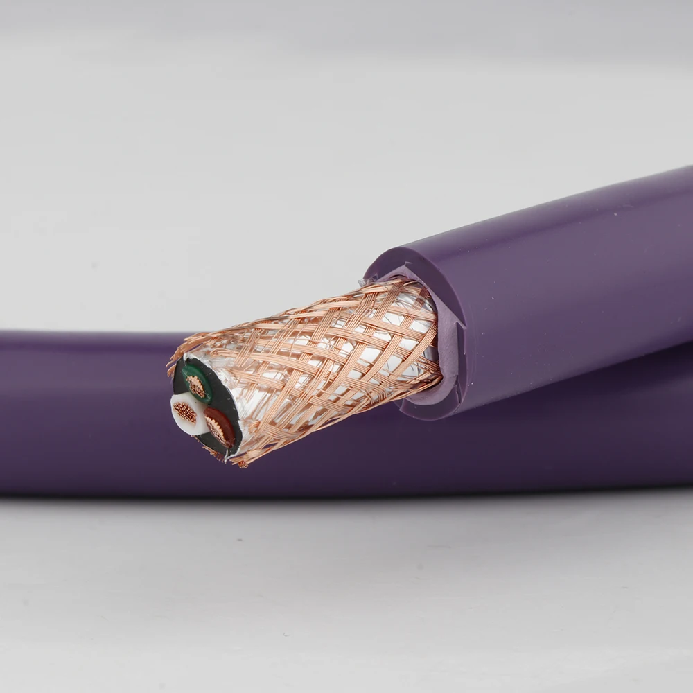 手作りのオーディオ電源ケーブル、occ銅編組、オーディオ電源コード、ハイエンド、AC、DIY用バルクワイヤー