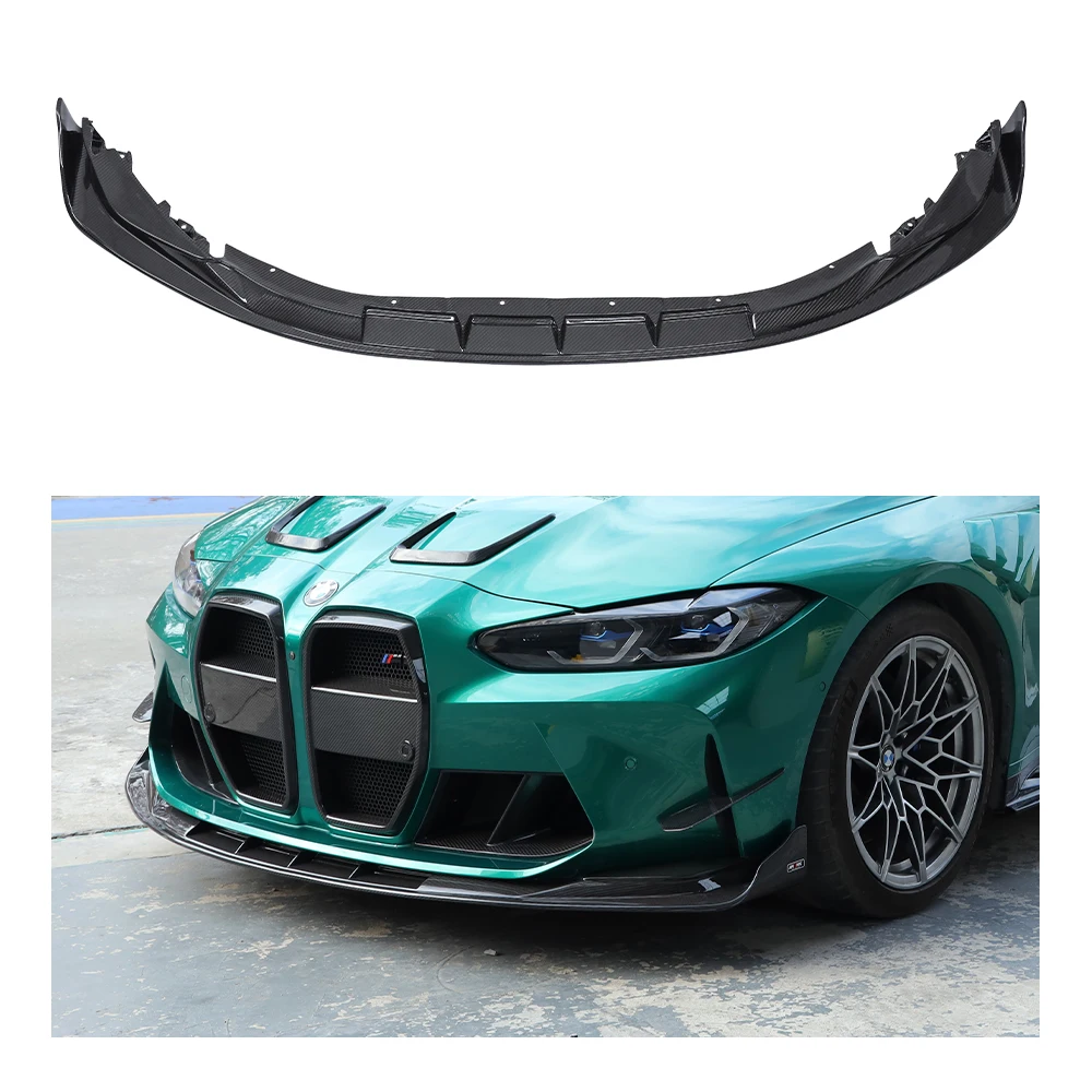 

Для BMW M3 M4 G80 G82 натуральное сухое углеродное волокно в стиле AX, передний разделитель губ, комплекты кузова автомобиля, отделка автозапчастей