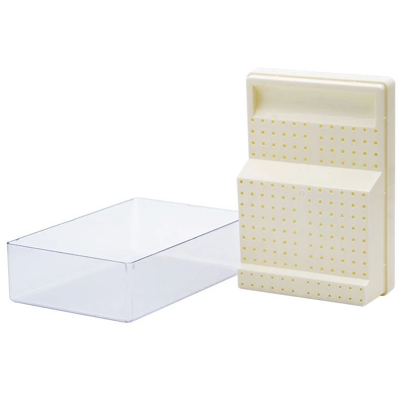 Dental Burs Box with Drawer 168 Holes Plastic Bur Sterilizer Block Holder Autoclave Case Disinfection Box Dentistry Tool