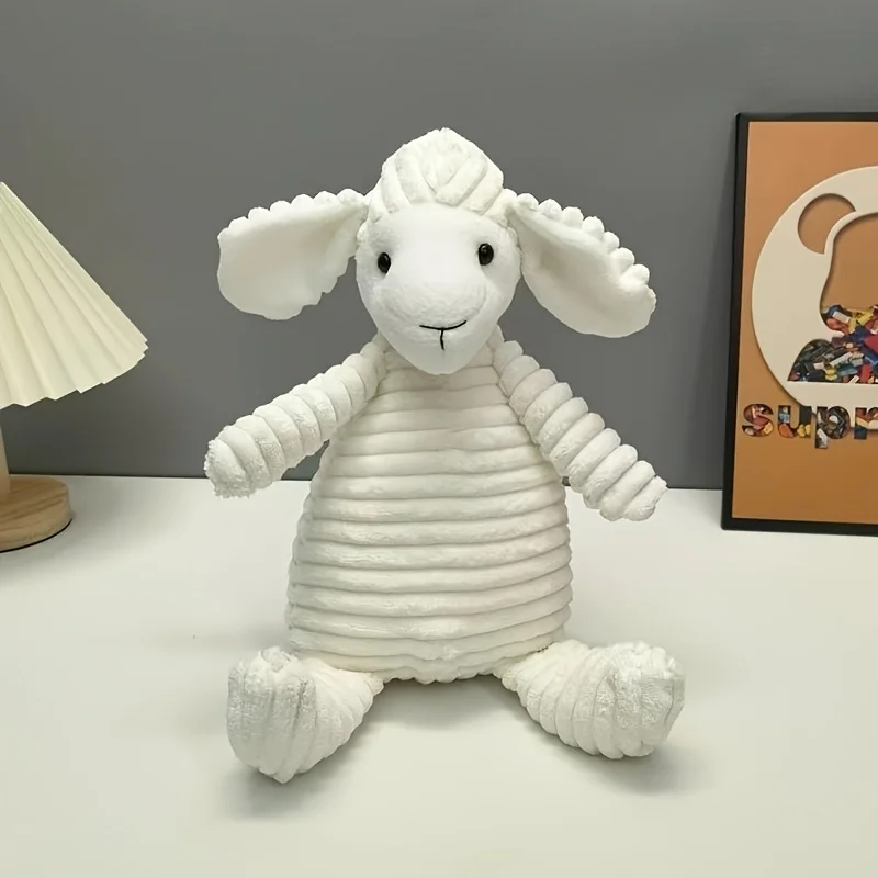 Jouet en peluche mouton/agneau grinçant, animal en peluche doux, jouet mignon pour bébé/enfant en bas âge et jouet pour chien, cadeaux pour filles et garçons, cadeaux de Noël