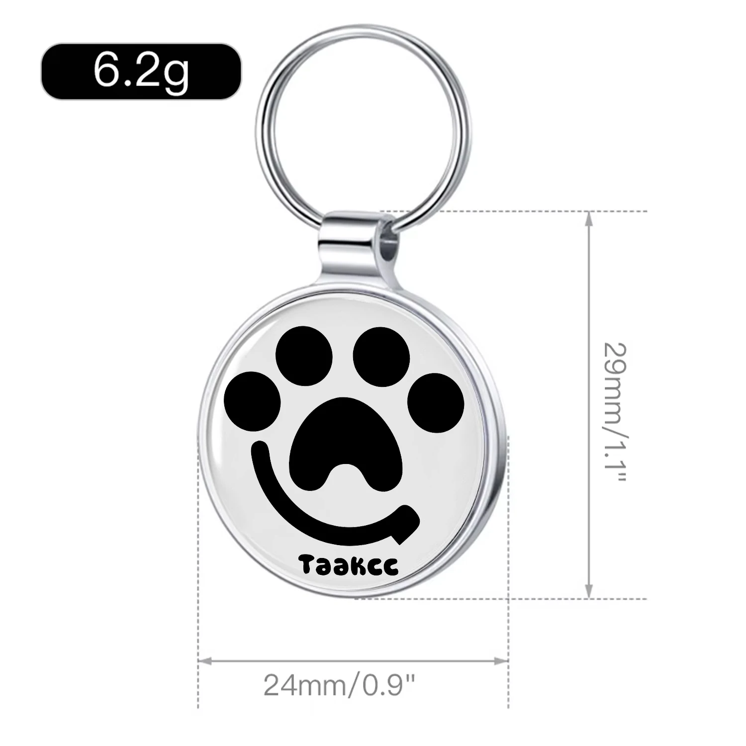 QR ID Pet Tag, Metal Dog Tag with QR Code