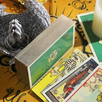12x7cm Demir Kutu Kenarlıksız Smith Waite Tarot Kart Oyunları
