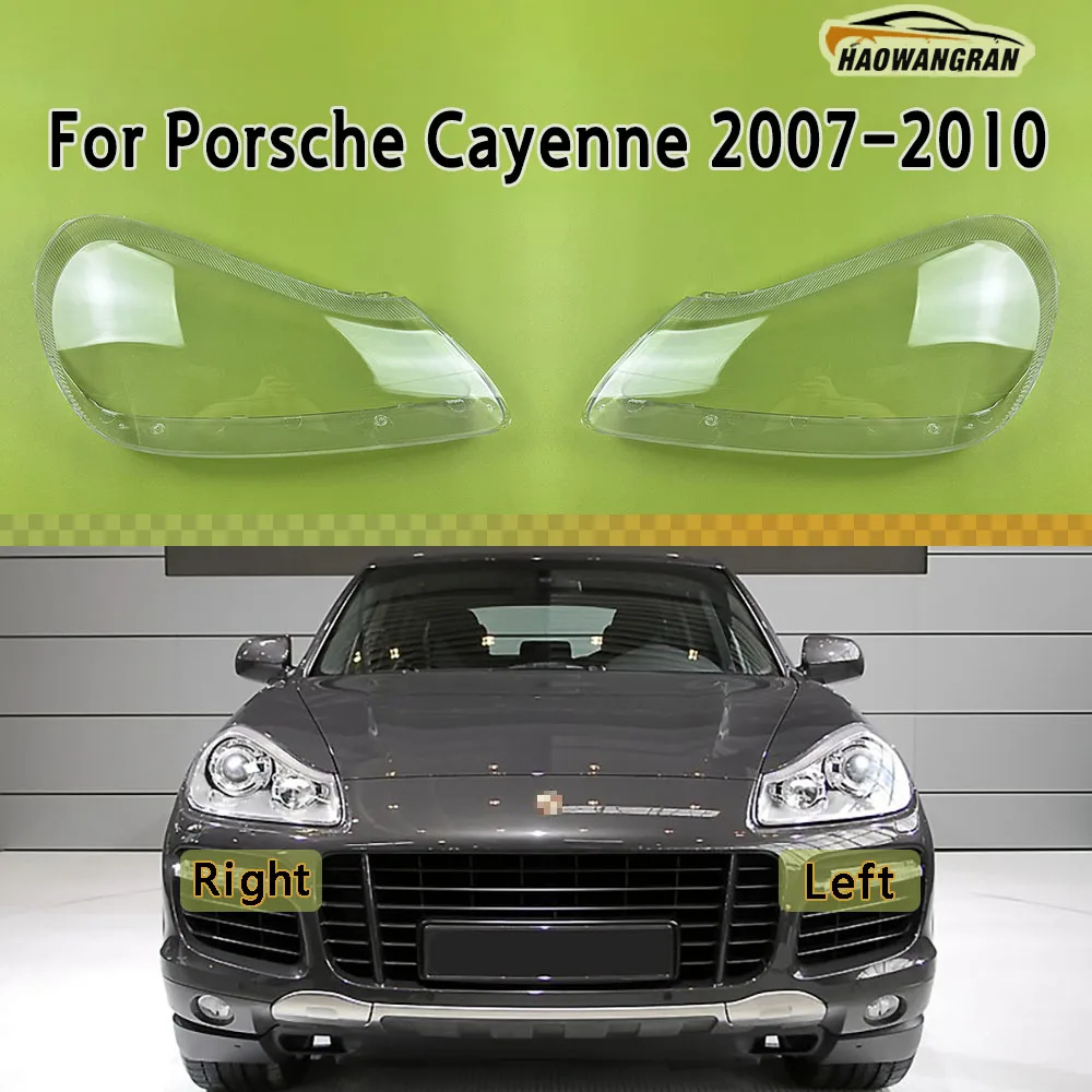 

For Porsche Cayenne 2007 2008 2009 2010 Transparent Headlight Cover Headlamp Lens Shell Replace Original Lampshade Plexiglass