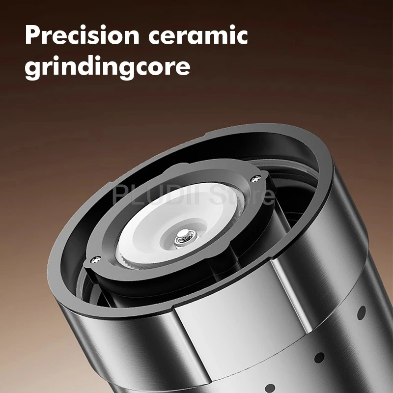 مطحنة حبوب القهوة الأوتوماتيكية اللاسلكية المحمولة، مطحنة القهوة الكهربائية الصغيرة، 5 إعدادات قابلة للتعديل للسفر والاستخدام الخارجي